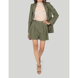 FRAME Lace Mock Neck Blouse Cream